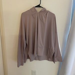 Light pink purple mauve work out sweat shirt light weight